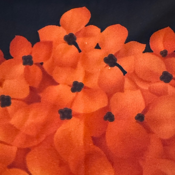 Impressions Black & Orange Floral Top – Size M - Picture 8 of 8